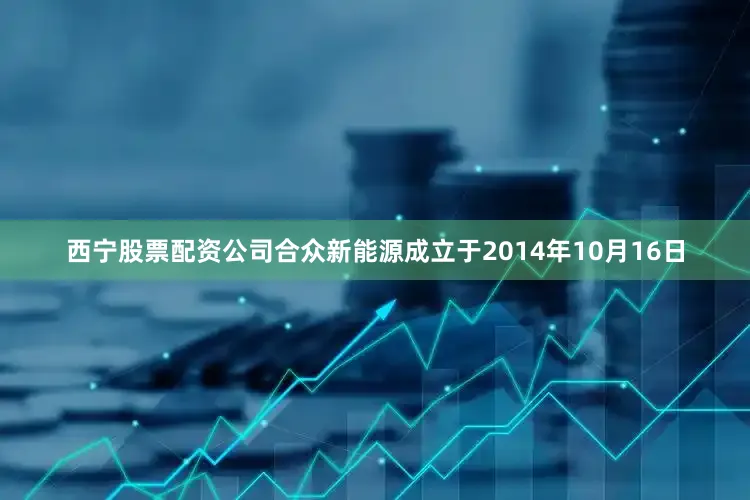 西宁股票配资公司合众新能源成立于2014年10月16日