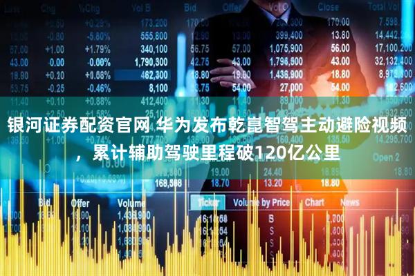 银河证券配资官网 华为发布乾崑智驾主动避险视频,累计辅助驾驶里程破120亿公里
