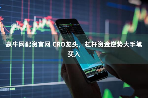 赢牛网配资官网 CRO龙头,杠杆资金逆势大手笔买入